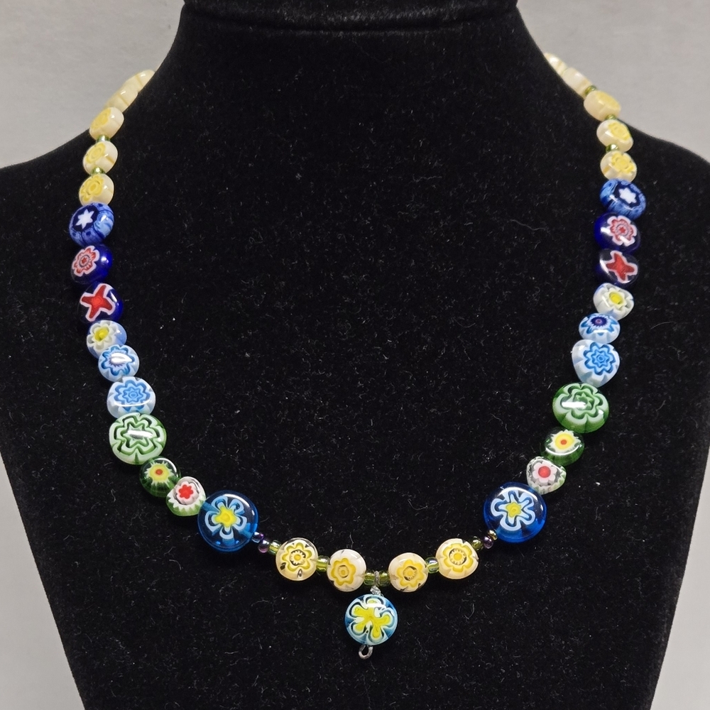 Luperla Flora Lu Milifiori Beaded Necklace 17" w/3" Extender